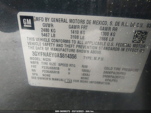 Cadillac Srx Luxury Collection 2010 3GYFNAEY0AS614356 Image 10