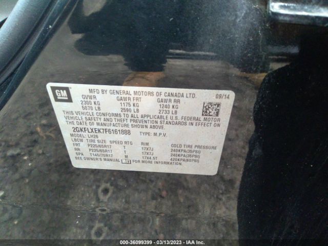 2GKFLXEK7F6161888 GMC Terrain Slt