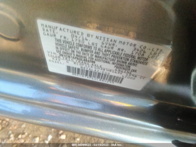 3N1CN7AP6GL884299 Nissan Versa S Plus