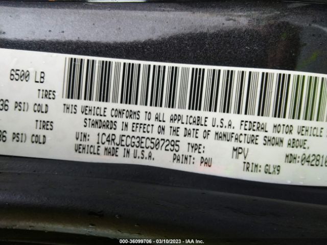 1C4RJECG3EC507295 Jeep Grand Cherokee Overland