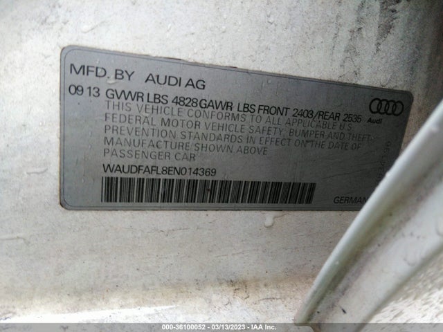WAUDFAFL8EN014369 Audi A4 PREMIUM