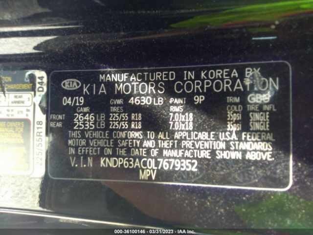 KNDP63AC0L7679352 KIA SPORTAGE S