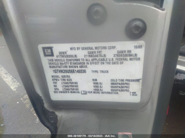 1GTHK29U56E149336 GMC Sierra 2500hd Slt
