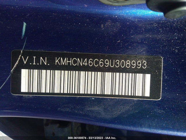 2009 HYUNDAI ACCENT AUTO GLS VIN: KMHCN46C69U308993
