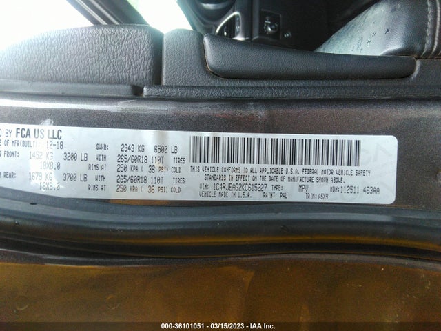 Jeep Grand Cherokee Laredo E 2019 1C4RJEAG2KC615227 Image 10