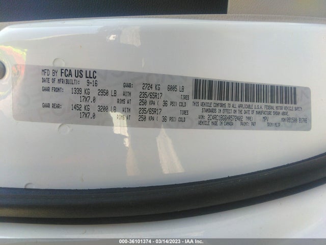 2C4RC1BG6HR572402 Chrysler Pacifica Touring-l
