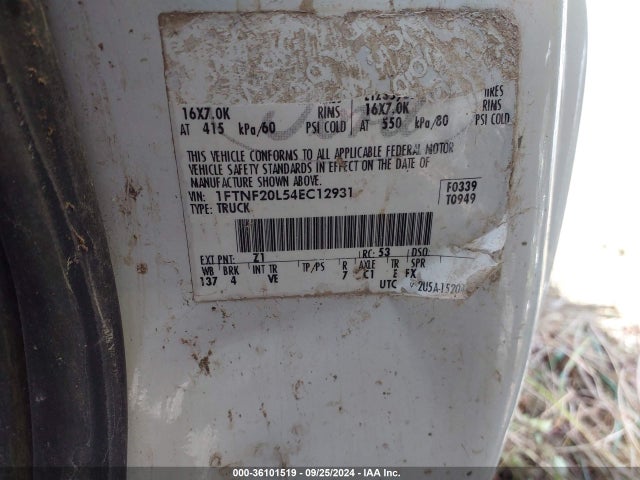 2002 FORD SUPER DUTY F-250 1FTNF21L42EC62909 Photo 8