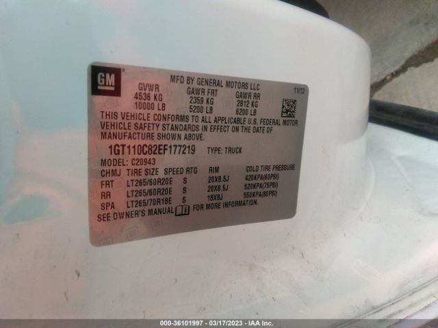 1GT110C82EF177219 GMC Sierra 2500hd Sle
