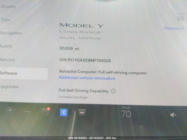 5YJYGAEE8MF159025 Tesla Model Y Long Range