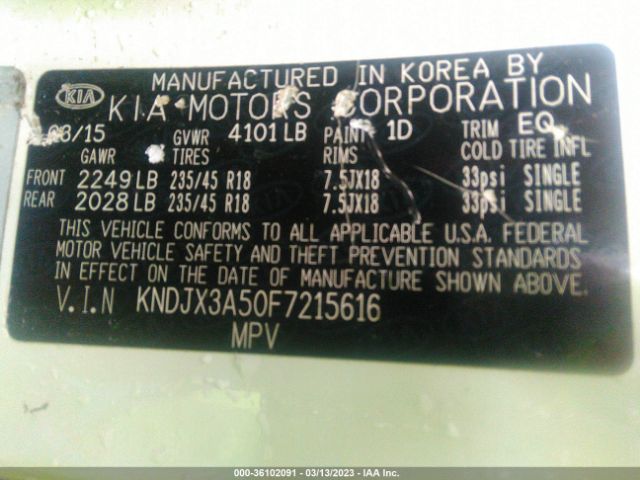 KNDJX3A50F7215616 KIA Soul !