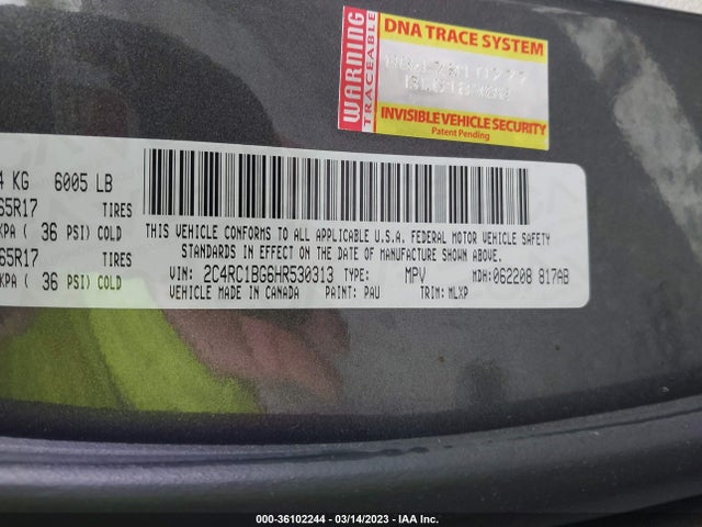 2C4RC1BG6HR530313 Chrysler Pacifica Touring-l