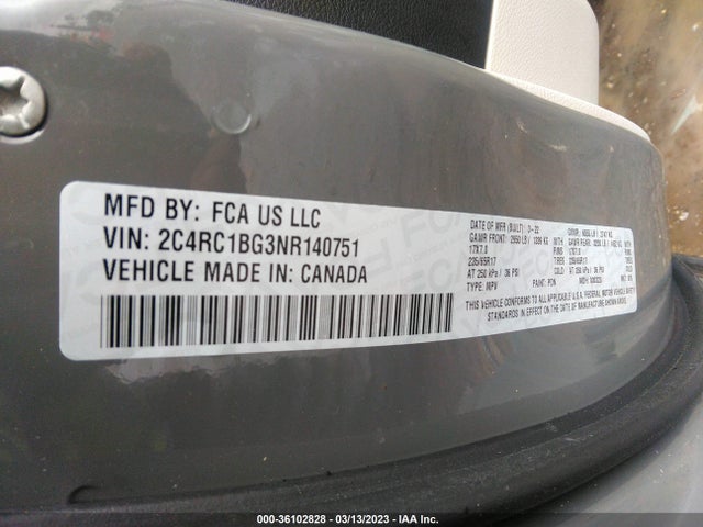 Chrysler Pacifica Touring L 2022 2C4RC1BG3NR140751 Image 10