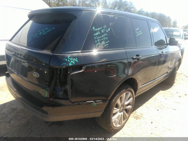 2016 LAND ROVER RANGE ROVER SUPERCHARGED VIN: SALGS2EF3GA248645