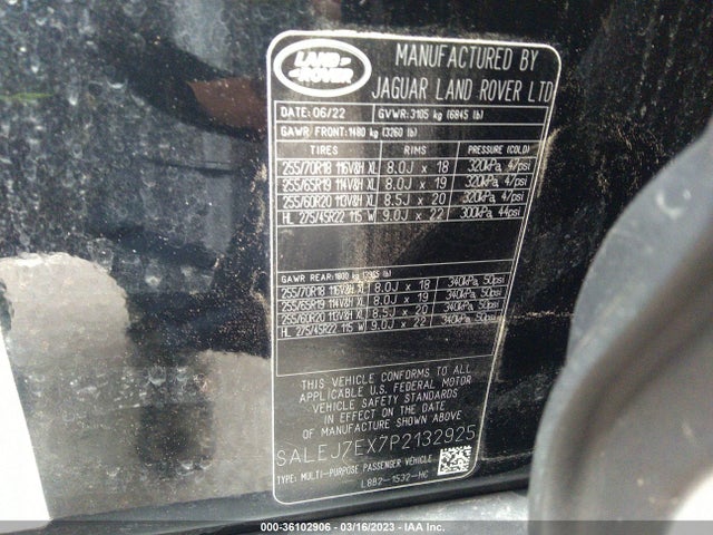 2023 Land Rover Defender, VIN: SALEJ7EX7P2132925