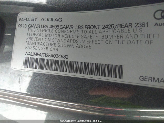 Audi A5 Premium Plus 2014 WAUMFAFR2EA024682 Image 9
