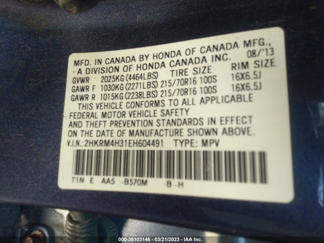 Honda CR-V LX 2014 2HKRM4H31EH604491 Image 10