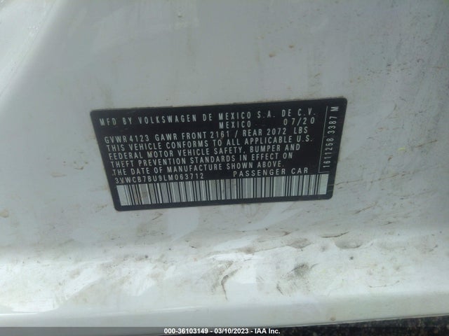3VWCB7BU9LM063712 Volkswagen Jetta S/se/r-line