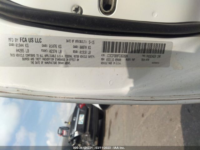 1C3CDFBB9FD363924 Dodge DART SXT