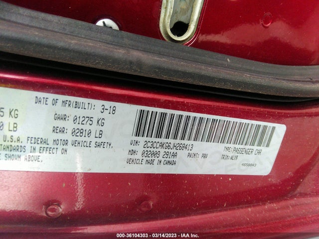 2C3CCAKG6JH268413 Chrysler 300 Limited