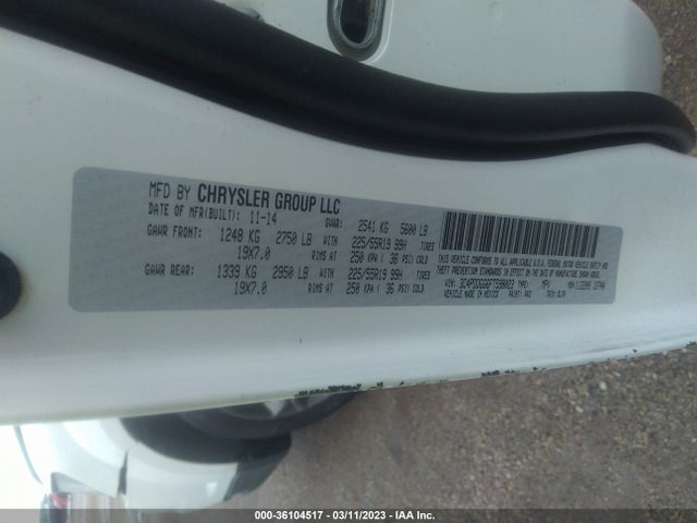 Dodge Journey Crossroad 2015 3C4PDDGG6FT598023 Image 9