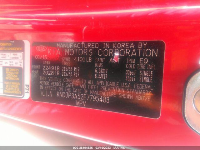 KNDJP3A52F7795483 KIA SOUL +