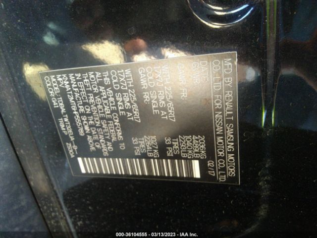 KNMAT2MT6HP555789 Nissan ROGUE SV