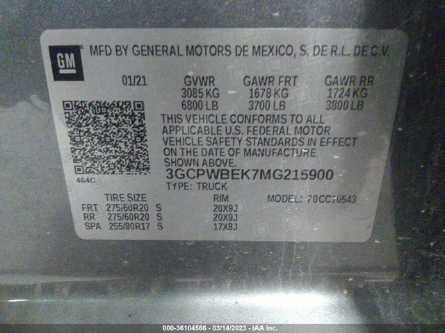 Chevrolet Silverado 1500 Custom 2021 3GCPWBEK7MG215900 Image 9