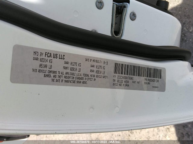 Dodge Charger Sxt 2019 2C3CDXBG6KH703061 Image 9