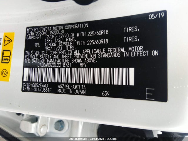 JTJGARDZ0L2218731 Lexus NX