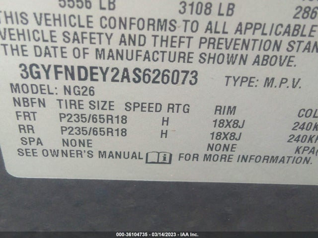 Cadillac Srx Luxury Collection 2010 3GYFNDEY2AS626073 Image 11