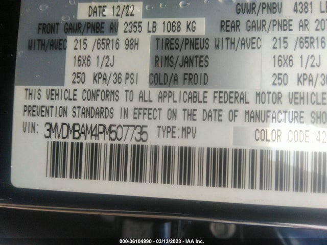 2023 Mazda CX-30, VIN: 3MVDMBAM4PM507735