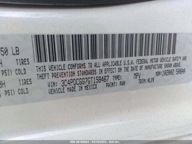 Dodge Journey Crossroad Plus 2016 3C4PDCGG7GT158467 Image 9