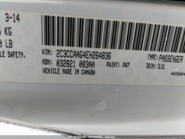 2C3CCAAG4EH264836 Chrysler 300