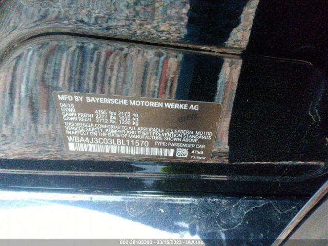WBA4J3C03LBL11570 BMW 4 Series 430i Xdrive