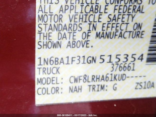 1N6BA1F31GN515354 Nissan TITAN XD S