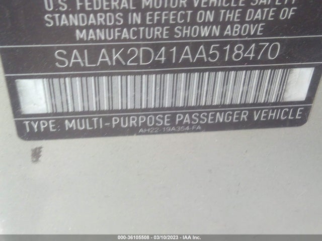 Land Rover Lr4 Lux 2010 SALAK2D41AA518470 Image 10