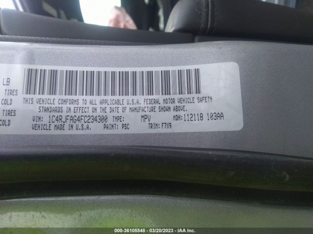 1C4RJFAG4FC234300 Jeep Grand Cherokee Laredo