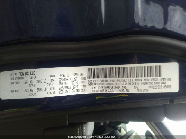 1C4PJMAB6FW619467 Jeep Cherokee Sport