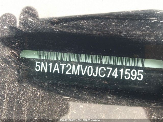 5N1AT2MV0JC741595 Nissan Rogue Sl