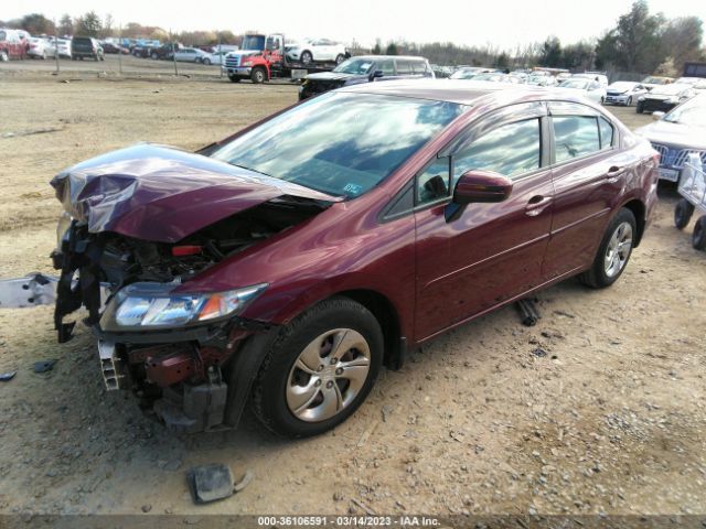 Honda Civic Sedan Lx 2015 2HGFB2F59FH559197 Image 2