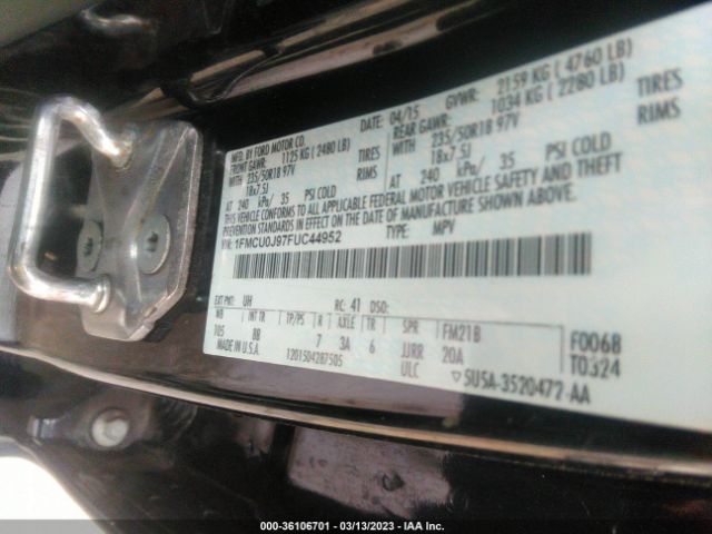 1FMCU0J97FUC44952 Ford Escape Titanium