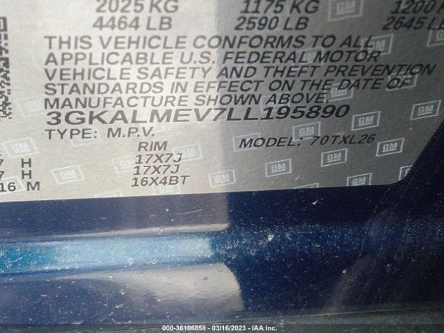 3GKALMEV7LL195890 GMC Terrain Sle