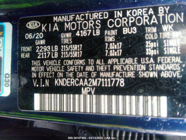 KNDERCAA2M7111778 KIA SELTOS EX