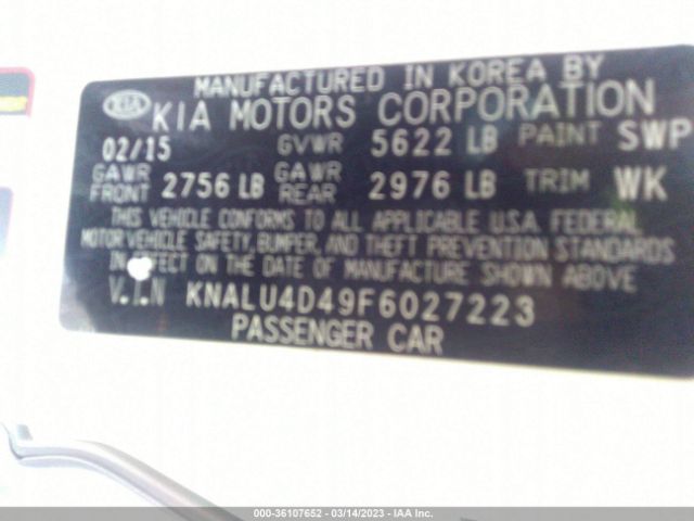 KNALU4D49F6027223 KIA K900 Premium