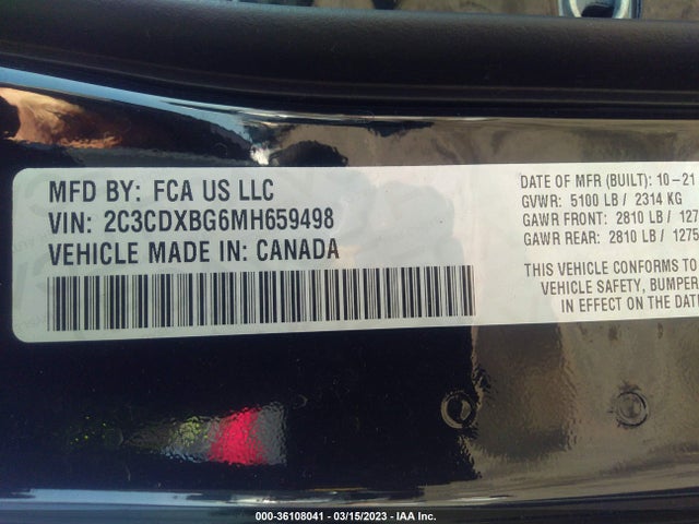 Dodge Charger Sxt 2021 2C3CDXBG6MH659498 Image 9
