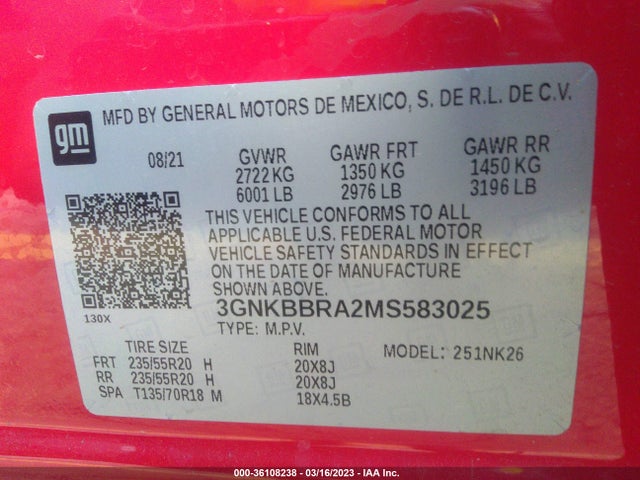 Chevrolet Blazer Lt 2021 3GNKBBRA2MS583025 Image 9