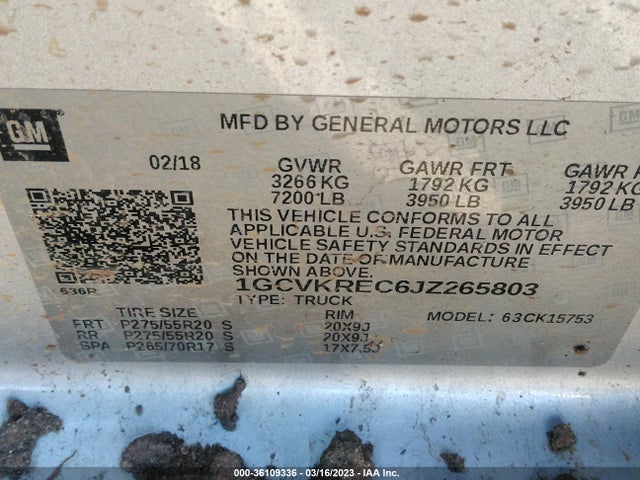 Chevrolet Silverado 1500 Lt 2018 1GCVKREC6JZ265803 Image 10