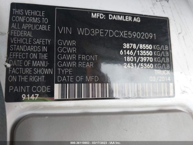 WD3PE7DCXE5902091 Mercedes-Benz SPRINTER CARGO VANS