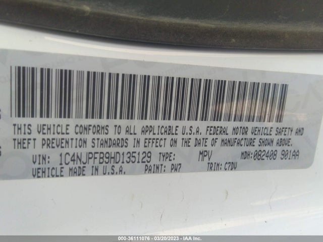 Jeep Patriot Latitude 2017 1C4NJPFB9HD135129 Image 9