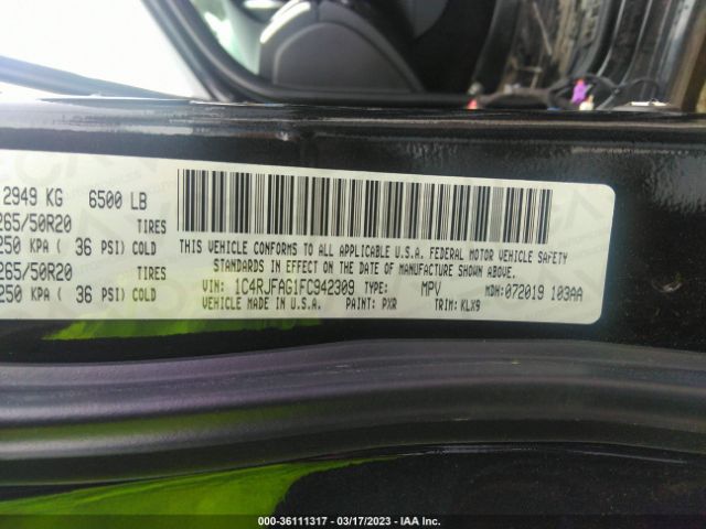 1C4RJFAG1FC942309 Jeep Grand Cherokee Altitude